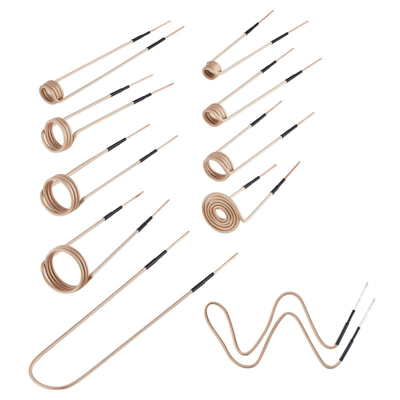 10Pcs Magnetic Induction Heater Coil Kit Rusty Bolts Nuts Removal
