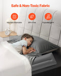 Bed Bumper Toddler 52in Inflatable Bedrail Guard Rail Twin Full QUEEN KING 2Pack