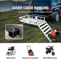 50 x 29.5 x 8.7 in Hitch Cargo Carrier, 500lb Capacity Trailer Hitch Mount Aluminum Cargo Basket with Folding Ramp, Luggage Carrier Rack Fits 2