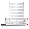 50 x 29.5 x 8.7 in Hitch Cargo Carrier, 500lb Capacity Trailer Hitch Mount Aluminum Cargo Basket with Folding Ramp, Luggage Carrier Rack Fits 2