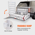 Hitch Cargo Carrier 500lb Capacity Aluminum Folding Ramp 2