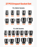 Impact Socket Set 3/4