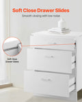White Shaker 3 Drawer Base Cabinet 60cm Soft-Close RTA