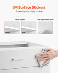 White Shaker 3 Drawer Base Cabinet 60cm Soft-Close RTA