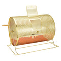 Raffle Drum 14.8x21.26 Brass Plated Metal Spinning Cage 10000 Tickets