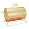 Raffle Drum 14.8x21.26 Brass Plated Metal Spinning Cage 10000 Tickets