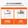 Acrylic Raffle Drum 2500 Tickets 100 Balls Lottery Spinning Cage