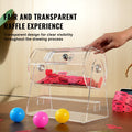 Acrylic Raffle Drum 2500 Tickets 100 Balls Lottery Spinning Cage