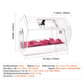 Acrylic Raffle Drum, Holds 5000 Tickets or 200 Raffle Balls, Professional Raffle Ticket Spinning Cage with 2 Keys, Transparent Lottery Spinning Drawing, Raffle Ticket Box for Lottery Games Bingo