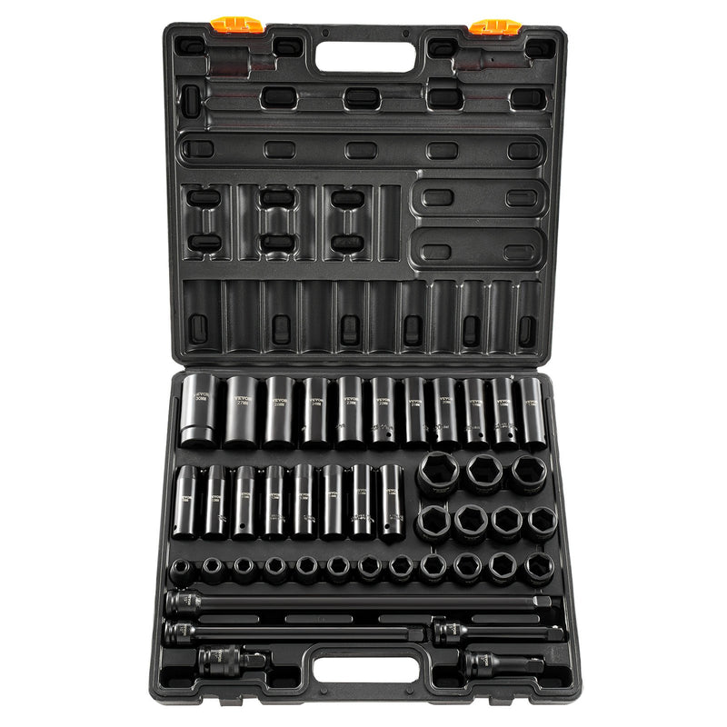 Impact Socket Set 43pc 6-Point Metric 9-30mm Standard Deep