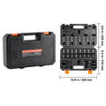360 Degree Swivel Impact Sockets Set 14pcs 6-Point 3/8in Drive Socket Set