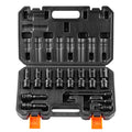 360 Degree Swivel Impact Sockets Set 14pcs 6-Point 3/8in Drive Socket Set