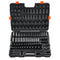 Impact Sockets Set 130PCS 6-Point 3/8