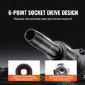 Impact Sockets Set 9pcs 6-Point 1/2in Metric Drive Bit Ratchet Tool Kit