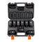 VEVOR Impact Sockets Set 9pcs 1/2in 6-Point Metric Ratchet