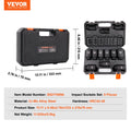 VEVOR Impact Sockets Set 9pcs 1/2in 6-Point Metric Ratchet