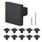 Cabinet Knobs 10 Pack 30mm Black Zinc Alloy Drawer Pulls