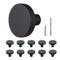 10 Pack 32mm Black Zinc Alloy Cabinet Knobs Drawer Pulls Handles