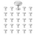 Cabinet Knobs 25 Pack 28mm Zinc Alloy Drawer Pulls Nickel