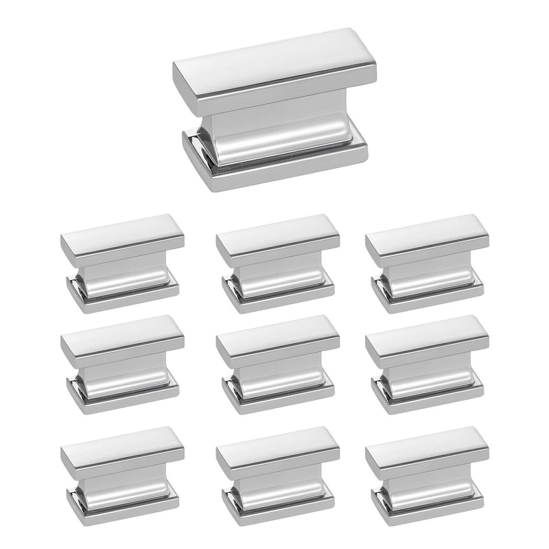 Cabinet Knobs 10 Pack 36mm Zinc Alloy Drawer Pulls Chrome