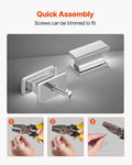 Cabinet Knobs 10 Pack 36mm Zinc Alloy Drawer Pulls Chrome
