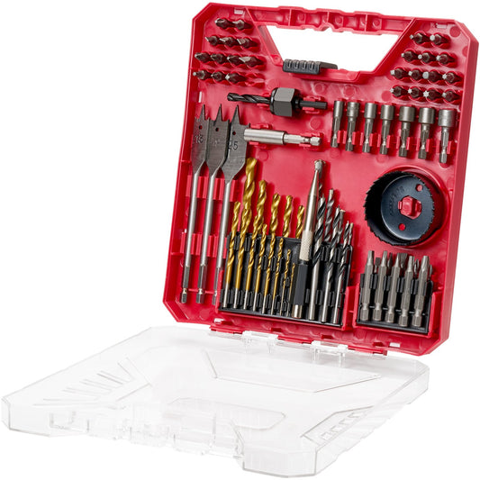 Drill Bit Set 70pc Screwdriver Bits Carrying Case Multi-purpose