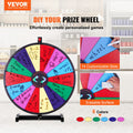 24 Inch Spinning Prize Wheel 14 Slots Tabletop Roulette Dry Erase