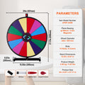 24 Inch Spinning Prize Wheel 14 Slots Tabletop Roulette Dry Erase
