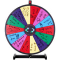 24 Inch Spinning Prize Wheel 14 Slots Tabletop Roulette Dry Erase