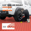 Garage Floor Tiles 12x12 Interlocking 25pk Red Non-Slip