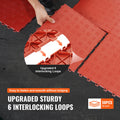 Garage Tiles Interlocking 12x12 50 Pack Red Flooring