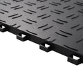 Garage Tiles Interlocking 50 Pack 12x12 Non-Slip Black Floor