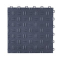 Garage Tiles Interlocking, 12 x 12 x 0.53 inch 25 Pack Garage Floor Covering Tiles, Non-Slip Double-Sided Texture Garage Flooring Tiles, for Garages, Basements, Repair Shops, Graphite Gray