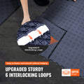 Garage Tiles Interlocking 50 Pack 12x12 Non-Slip Graphite Grey