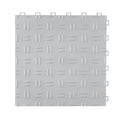 Garage Tiles Interlocking 305x305mm 25 Pack Silver Non-Slip Floor