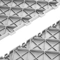 Garage Tiles Interlocking 305x305mm 25 Pack Silver Non-Slip Floor