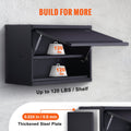 Metal Storage Cabinet 54.4kg Shelf Steel Garage Wall-Mounted