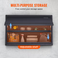 Metal Storage Cabinet 54.4kg Shelf Steel Garage Wall-Mounted