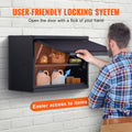 Metal Storage Cabinet 54.4kg Shelf Steel Garage Wall-Mounted
