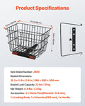 Metal Wire Basket Mobility Scooter 1-inch Receiver Heavy Duty