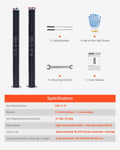Garage Door Torsion Springs Pair 787mm 16000 Cycles Black Coated