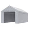 Carport Canopy 10x20ft Replacement Top Side Wall White Waterproof