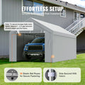 Carport Canopy 10x20ft Replacement Top Side Wall White Waterproof