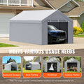 Carport Canopy 10x20ft Replacement Top Side Wall White Waterproof