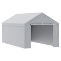 Carport Canopy 10x20ft Replacement Top Side Wall White Waterproof