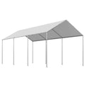Carport Canopy 6x3m UV Resistant Waterproof Grey Tarp Cover