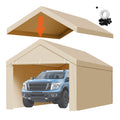 Carport Canopy 6x3m Portable Garage Tent Waterproof UV Beige
