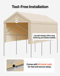 Carport Canopy 6x3m Portable Garage Tent Waterproof UV Beige