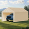 Carport Canopy 6x3m Portable Garage Tent Waterproof UV Beige