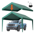 Carport Canopy 6x3m UV Waterproof Car Shelter Tarp Dark Green